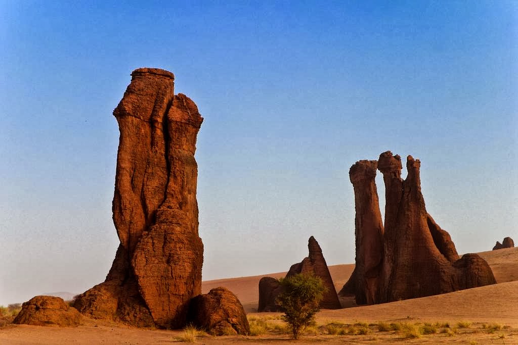 Ennedi plateau stones in the Sahara